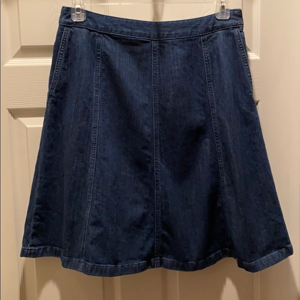 L.L.Bean Classic Fit Jean Skirt